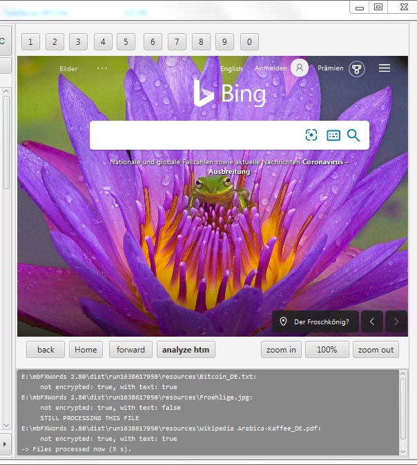 browser Bing search